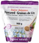 Webber Naturals Cold Milled Ground Flaxseed - Certified Organic -900g (Econo Pack)