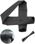 48'' Long Black Zippered Rigging Sleeve, ZRS-1-DP Casing, Trolling Motor Cable Organizer Sleeve Protection