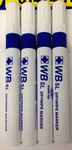 PACK OF 10 BLUE SL WHITEBOARD BULLET TIP FLIPCHART MARKER PENS. DRYWIPE