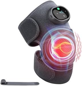 MABSSI Masseur chauffant pour le coude, l'épaule et le genou, masseur de compression portable pour soulager la douleur
