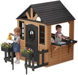 Albott Outdoor Wooden Playhouse wit
