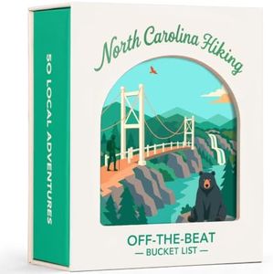 North Carolina Hiking Bucket List Cards, 50 Scratch-Off Cards