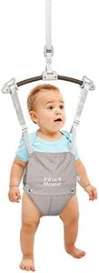 Infant Master Baby Doorway Jumpers, Sturdy Johnny Jumper w/Adjustable 10.8"-23.6" inches Strap, Soft Baby Johnny Bouncer w/Seat Bag, Ideal Gift for Infant, Portable and Easy to Use, Grey