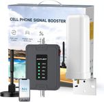 Cell Phone Booster for RV & Small House, Boosts Signal for All Canada Carriers - Bell, Rogers, Telu on Band 2, 4, 5, 12, 13 and 17, Easy to Setup, ISED Approved