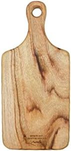 Byron Bay Small Paddle Anti-Bacterial Camphor Laurel Chopping Board Multi-Purpose Cutting Board (Dimension 280x180x25mm + 100mm Handle)