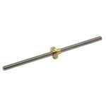 ReliaBot 200mm T8 Tr8x8 Lead Screw and Brass Nut (Acme Thread, 2mm Pitch, 4 Starts, 8mm Lead) for 3D Printer Z Axis