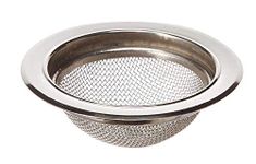 Kuber Industries Stainless Steel Strainer Kitchen Drain Basin Basket Filter Stopper Drainer Sink Jali, 11.3 cm (Silver)-KUBMART3314