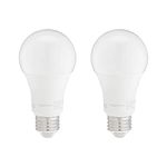 Amazon Basics 100W Equivalent, Daylight, Non-Dimmable, 10,000 Hour Lifetime, A19 LED Light Bulb | 2-Pack