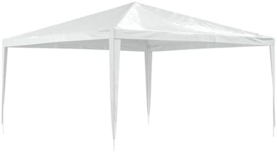 vidaXL Party Tent Garden Outdoor Marquee Wedding Gazebo Family Festivals Event Tent Camping Heavy Duty Canopy Pavilion 4x4 m White