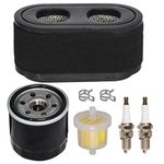 HIFROM Lawnmower Air Filter, Oil Fuel Filter, Spark Plug Tune Up Kit Compatible with Toro 74657 74661 74675 74680 74723 74760 74775 74784 74787 TimeCutter Riding Mower 127-9252 120-4276