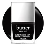 butter LONDON Union Jack Black Patent Shine 10X Nail Lacquer, 11 ml.