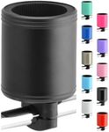 Kroozie 2.0 Bike Bottle Holder – Sturdy, Stainless Steel Bike Cup Holder for Handlebars, Horizontal Bars, & Cups up to 30 Oz. – Stroller, Cruiser, Scooter, & Ebike Accessories, Flat Black