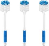 Bottle Cleaner Brush— Long Water Bottle Brushes for Flasks, Tumblers, Glassware & Baby Bottles Cleaning, 3-Pack