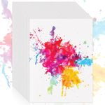 Augacage 120 Sheets Cotton Watercolor Paper Bulk, 8.5" x 11" 140lb/300 GSM Cold Press Water Color Paper White Paint Paper Suitable for Kids Adult Watercolor Drawing