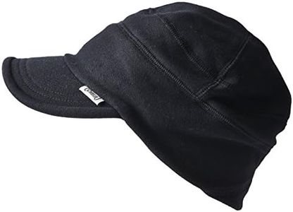 CHARM Mens Cotton Baseball Military Hat - Womens Summer Stretch Peak Cap Winter Black