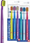 Curaprox 6 x CS 5460 Ultra Soft Toothbrush - Adult Manual Toothbrush with 5460 Ultra Soft Bristles - 6 Pieces, Random Color