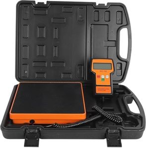 GarveeTech Refrigerant Scale 110LBS, Digital Refrigerant Charging Scale, 4 Buttons, 2g High Precision Electronic Recovery Weight Scale, Compact Design, Includes Protective Carrying Case