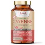 New: Organic Cayenne Pepper (Capsicum) High Strength – 120 x 650mg Capsules – Capsaicin – Metabolism, Digestion & More – GMP – Soil Association Certified – UK Made Supplement – Pure & Additive Free