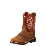 ARIAT Boy's Unisex Kids Fatbaby Cowgirl Boot, Powder Brown/Western Brown, 7 UK Child