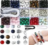 DIY Crafts 100 Pcs Kit, Mixed Items, Crystal Beads for Jewelry Making, Natural Stone Beads for Bracelets, Gemstone Beading & Jewel (100 Pcs Kit, Mixed Items)