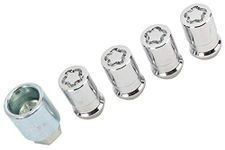 GM Accessories 09599472 M12x1.5x37.1 Locking Lug Nuts in Chrome (Pack of 4)