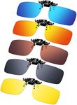 Frienda 5 Pairs Polarized Clip On S