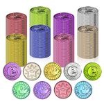 Auch 300 Pieces Behavior Tokens for being Good Coins Plastic Coins Fake Coins Smile Face Plastic Kindness Coins for Classroom Behavior Incentives Teacher Handout Rewards Prizes (being Good Coins)