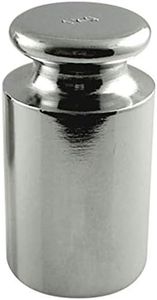 Xusywdm Peso de CalibracióN para BáScula Digital, Acero al Carbono, Acabado Cromado, 1000G (1KG WGT)