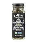 Watkins Gourmet Organic Spice Jar, Ground Black Pepper, Non-GMO, Kosher, 80 g