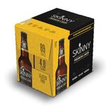 Skinny Lager, 4.0% Beer, Gluten FREE Beer, Full Flavoured Lager, Low Calorie Beer, Low Carb Beer, Vegan & Kosher Certified Lager, Premium Taste, 12x330ml Bottles