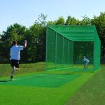 Sports Nets Cricket Batting Practice Net Cage Regular Training Netting for Outdoor Backyard Ground Sports Green Colour (100 * 10 Fee)