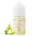 HONEYBERRY 30ml Natural Pear Food Flavouring Essence - Professional High Strength Edible Liquid Extract Drops - Highly Concentrated Versatile Flavour for Baking Cooking Drinks Scent Cosmetics Lip Balm