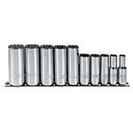 Stanley J52107 Proto 10-Piece 12 Point 3/8-Inch Drive Deep Socket Set