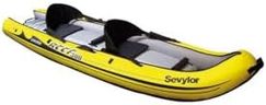 Sevylor Kayak Gonflable Reef 300, Kayak Sit-on-Top, Canoë Pour 2 Personnes, 296 x 84 cm