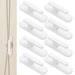 8 Pcs Blind Cord Twisters, Self-Adhesive Blind Cord Winder, Blind Cord Wind Up, Blind Cord Hooks, Blind String Holder, Child Pet Safety Cord Wraps Cleats Hooks for Bedroom Living Room Kitchen Office Kindergarten