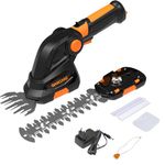 GARCARE 2 in 1 Grass Shear Cordless 7.2V Bush Timmer Handheld Grass Cutter for Shrub, Garden and Lawn Built-in 1500mAh Lithium Battery with 60min Fast Charger