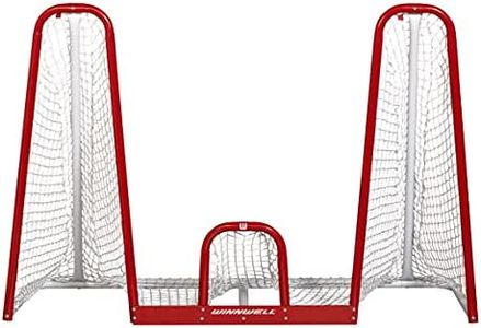 Winnwell Hockey Skill Training Net- 72" Heavy Duty Shooter Tutor Hockey Net with 1.5" Posts, Equipment to Help Improve Shot Accuracy for Kids, Teens, Adult Players