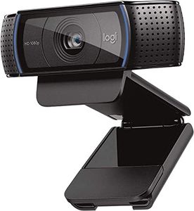 Logitech C920 HD Pro Webcam for Amazon, Full HD 1080p/30fps Video Calling, Clear Stereo Audio, HD Light Correction, Works with Skype, Zoom, FaceTime, Hangouts, PC/Mac/Laptop/Macbook/Tablet - Black