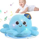 Baby Octopus Crawling Toy - Octopus Toy with Light, Music, Voice Control, and Clap Hands Awake for 2+ Year Old Boys and Girls Crawling & Rotating Octopus Baby Toy