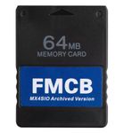 Aukuoy Free Mcboot PS2 Memory Card: PS2 FMCB Card 64MB MX4SIO FreeMcBoot Card for PS2 All Fat and Slim Consoles, Plug and Play