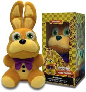 FUSOACH Spring Bonnie Plush Birthday Gift for Kids, Bonnie Plushie with Soft and Comfortable Cotton, Decor Wither Bonnie, Springbonnie Plush for All Ages, 7 Inch Game Plush.