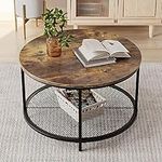 Smuxee 31.5" Round Coffee Table, 2-