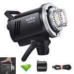 Godox MS300V 300W Studio Flash 5800±200K 0.1~1.8S Recycle Time with LED Modeling Lamp LED Light Strobe Flash Monolight for Studio, Portrait, Commerce Photography, etc (MS300 Upgraded Version)