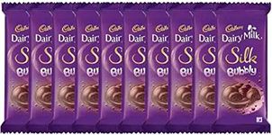 Cadbury Dairy Milk Silk Bubbly 120 G (Pack of 10) Bars (10 x 0.12 kg)