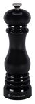 Le Creuset Classic Adjustable Pepper Mill Grinder, Chip-resistant ABS Plastic, Anti-Corrosion, 40g, 21 cm, Black Onyx, 96001900140000