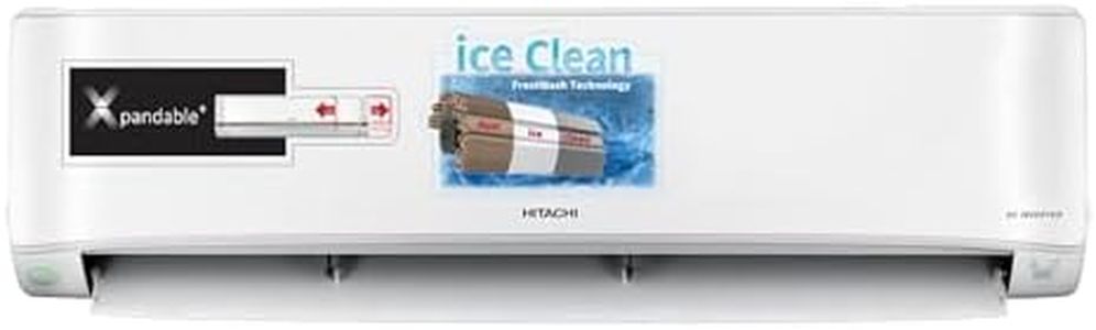 Hitachi 1 Ton Class 3 Star, ice Clean, Xpandable+, Inverter Split AC (100% Copper, Dust Filter, 3400FXL RAS.G312PCAIBFE, White)