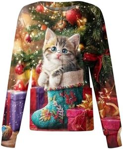 Christmas Scrub Jackets for Woman Print Long Sleeve Plus Size Womens Scrubs for Women Nursing Jacket with Pockets Watermelon Red Large