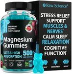 Magnesium Gummies for Adults - Calm Magnesium Complex 500 mg - Magnesium Citrate, Malate, Taurate & Oxide - Magnesium Supplement for Sleep, Muscle Relaxation and Legs Cramp Defense - 90 Vegan Gummies