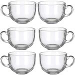 Toygully Rangdaar Glassware Tea Cup- 6 Pieces, White, 70 Ml
