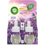 Air Wick Plug in Diffuser Twin Refill, Purple Lavender Meadow, Pack 2 x 19ml, Long Lasting Fragrance, Lasts up to 200 days, Plug in Air freshener